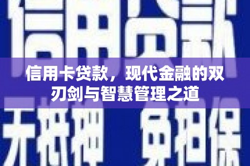 沙市信用卡贷款，现代金融的双刃剑与智慧管理之道