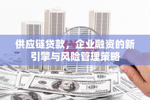 沙市供应链贷款，企业融资的新引擎与风险管理策略