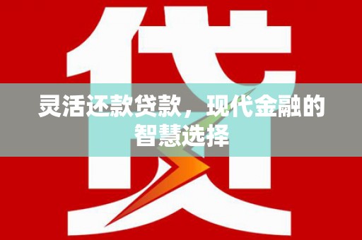 沙市灵活还款贷款，现代金融的智慧选择