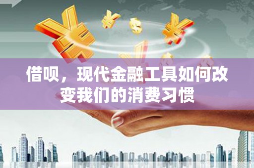 沙市借呗，现代金融工具如何改变我们的消费习惯
