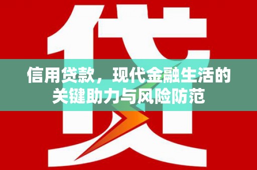 沙市信用贷款，现代金融生活的关键助力与风险防范