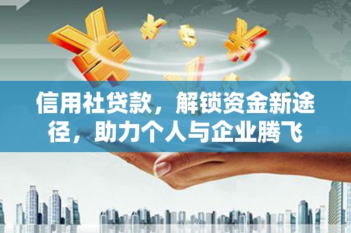 沙市信用社贷款，解锁资金新途径，助力个人与企业腾飞