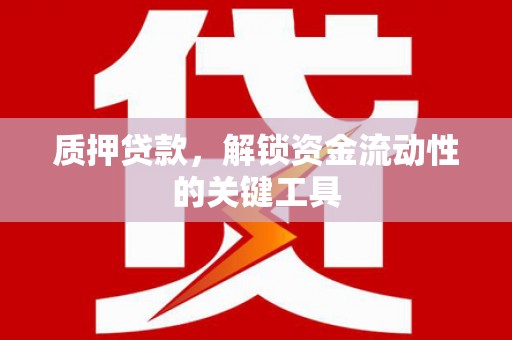 沙市质押贷款，解锁资金流动性的关键工具