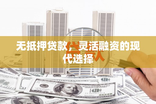 沙市无抵押贷款，灵活融资的现代选择