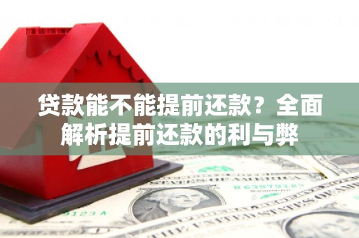 沙市贷款能不能提前还款？全面解析提前还款的利与弊